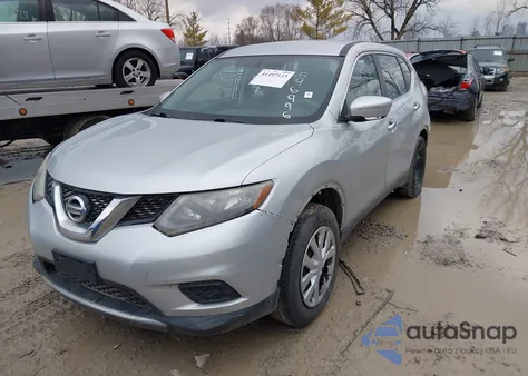 2015 Nissan Rogue S из США, поврежденный, VIN KNMAT2MV5FP546998